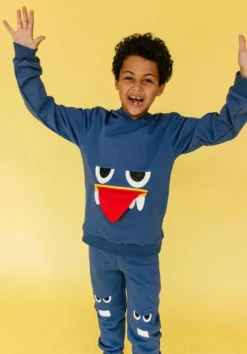 Lola + The Boys New Arrivals Friendly Monster Jogger Set