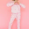 Lola + The Boys Full Hearts Jogger Set Girls