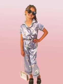 Lola + The Boys Lavender Unicorn Magic Silk Set Girls