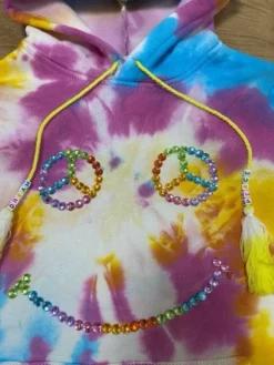 Lola + The Boys New Arrivals Peace Eye Emoji Gems Tie Dye Set