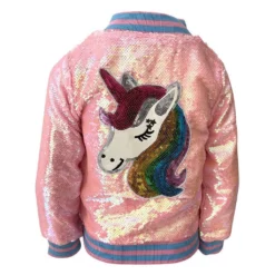 Lola + The Boys Pretty In Pink Unicorn Sequin Set