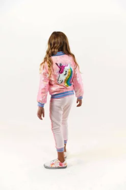 Lola + The Boys Pretty In Pink Unicorn Sequin Set