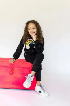 Lola + The Boys New Arrivals Rainbow Beaded Velvet Track Set