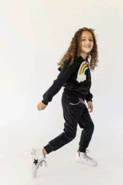 Lola + The Boys New Arrivals Rainbow Beaded Velvet Track Set