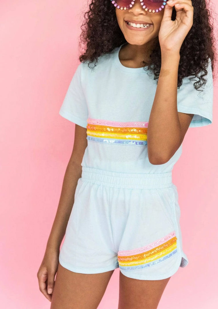 Lola + The Boys Sequin Stripe Set 5 Lola + The Boys Sequin Stripe Set