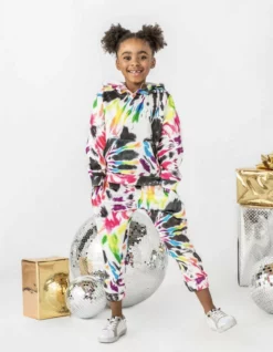 Lola + The Boys Starburst Neon Rainbow Tie Dye Set