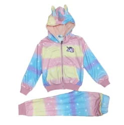 Lola + The Boys Unicorn Sky Jogger Set Girls