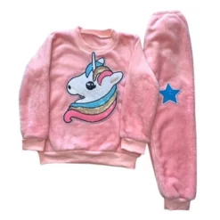 Lola + The Boys Girls Unicorn Velour Star Set