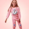 Lola + The Boys Girls Unicorn Velour Star Set