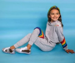 Lola + The Boys New Arrivals You Are Amazing Sequin Jogger Set