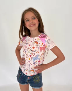 Lola + The Boys Fantasy Doodle Linen Tee