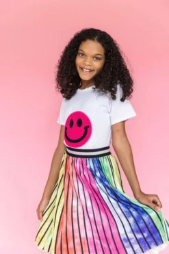 Lola + The Boys New Arrivals Happy Emoji T-Shirt