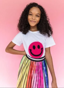Lola + The Boys New Arrivals Happy Emoji T-Shirt