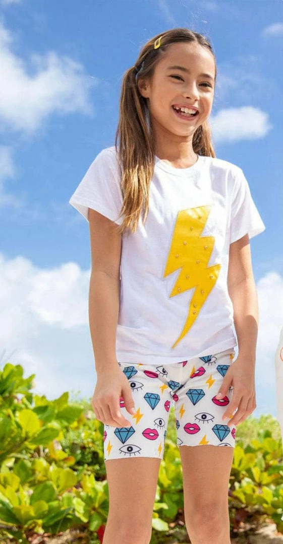 Lola + The Boys Diamonds Eyes Bike Shorts 3 Lola + The Boys Diamonds Eyes Bike Shorts