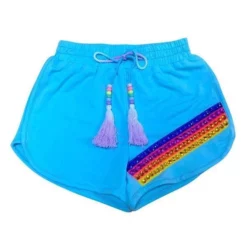 Lola + The Boys New Arrivals Jewel Candy Track Shorts