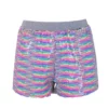 Lola + The Boys Neon Vibes Sequin Flip Shorts