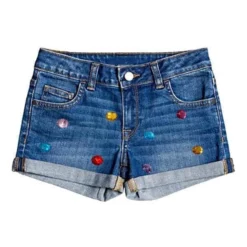 Lola + The Boys Rainbow Gem Jean Shorts Girls