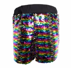 Lola & The Boys Rainbow Sequin Flip Shorts Girls