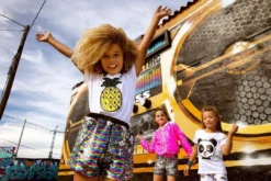 Lola & The Boys Rainbow Sequin Flip Shorts Girls