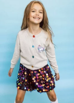 Lola + The Boys Midnight Pailette Skirt