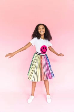Lola + The Boys Ombre Stripe Midi Skirt New Arrivals