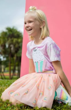 Lola + The Boys Girls Pastel Rainbow Tutu