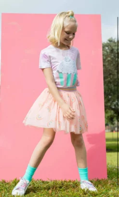 Lola + The Boys Girls Pastel Rainbow Tutu