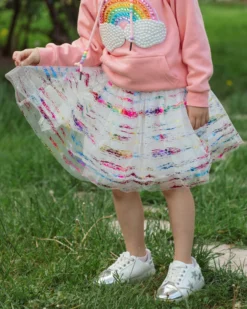 Lola + The Boys Rainbow Metallic Foil Tutu