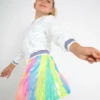 Lola + The Boys New Arrivals Sequin Stripe Skirt