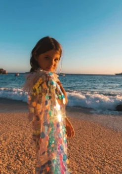 Lola + The Boys Paillette Mermaid Tail Skirt Girls