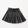 Lola + The Boys New Arrivals Pleated Vegan Leather Mini Skirt