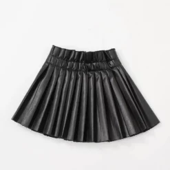 Lola + The Boys New Arrivals Pleated Vegan Leather Mini Skirt