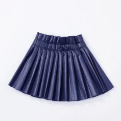 Lola + The Boys New Arrivals Pleated Vegan Leather Mini Skirt