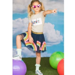 Lola & The Boys Girls Rainbow Sequin Tutu