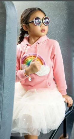 Lola And The Boys Spin And Dream Sparkle Midi Skirt Girls