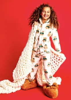 Lola & The Boys New Arrivals Teddy Plush Bear Lounge Set