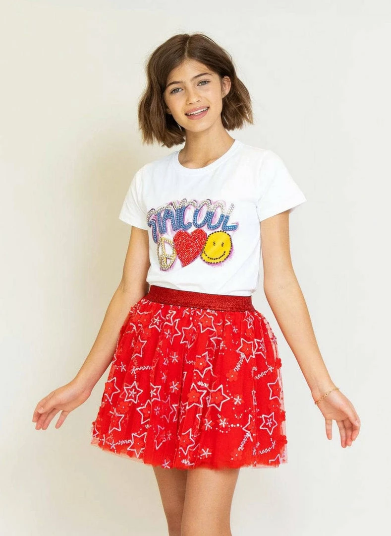 Lola + The Boys Sparkling Star Red Tutu Girls 3 Lola + The Boys Sparkling Star Red Tutu Girls