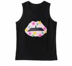 Lola + The Boys Girls Star Lips Tank