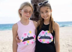 Lola + The Boys Girls Star Lips Tank