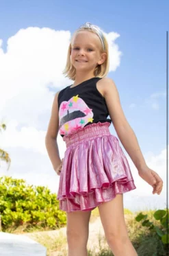 Lola + The Boys Girls Star Lips Tank