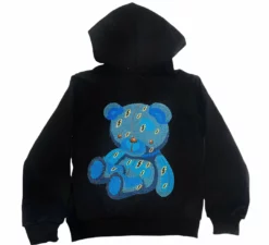 Lola + The Boys Stitch A Bear Hoodie Girls
