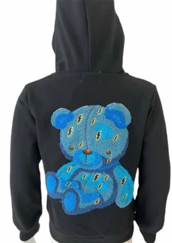 Lola + The Boys Stitch A Bear Hoodie Girls