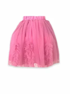 Lola + The Boys Sunny Tulle Ruffle Midi Skirt New Arrivals