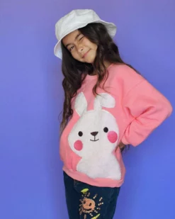 Lola & The Boys Blushing Bunny Sweatshirt