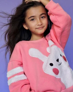 Lola & The Boys Blushing Bunny Sweatshirt