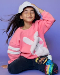Lola & The Boys Blushing Bunny Sweatshirt