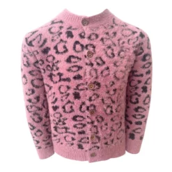 Lola + The Boys Girls Cheetah Girl Sweater