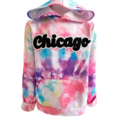 Lola + The Boys Chicago Tie Dye Hoodie Girls