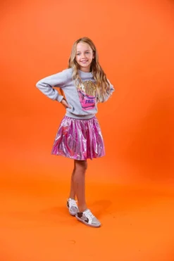 Lola + The Boys Girls French Fries Grey Sweatshirt 14 Lola + The Boys Girls French Fries Grey Sweatshirt