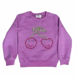 Lola & The Boys Happy Cherry Gem Sweatshirt New Arrivals